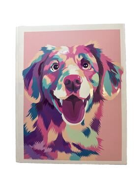 3 pack U Style Ecokind Expressions Paper Folders 2 Pocket Prongs Pastel Dog